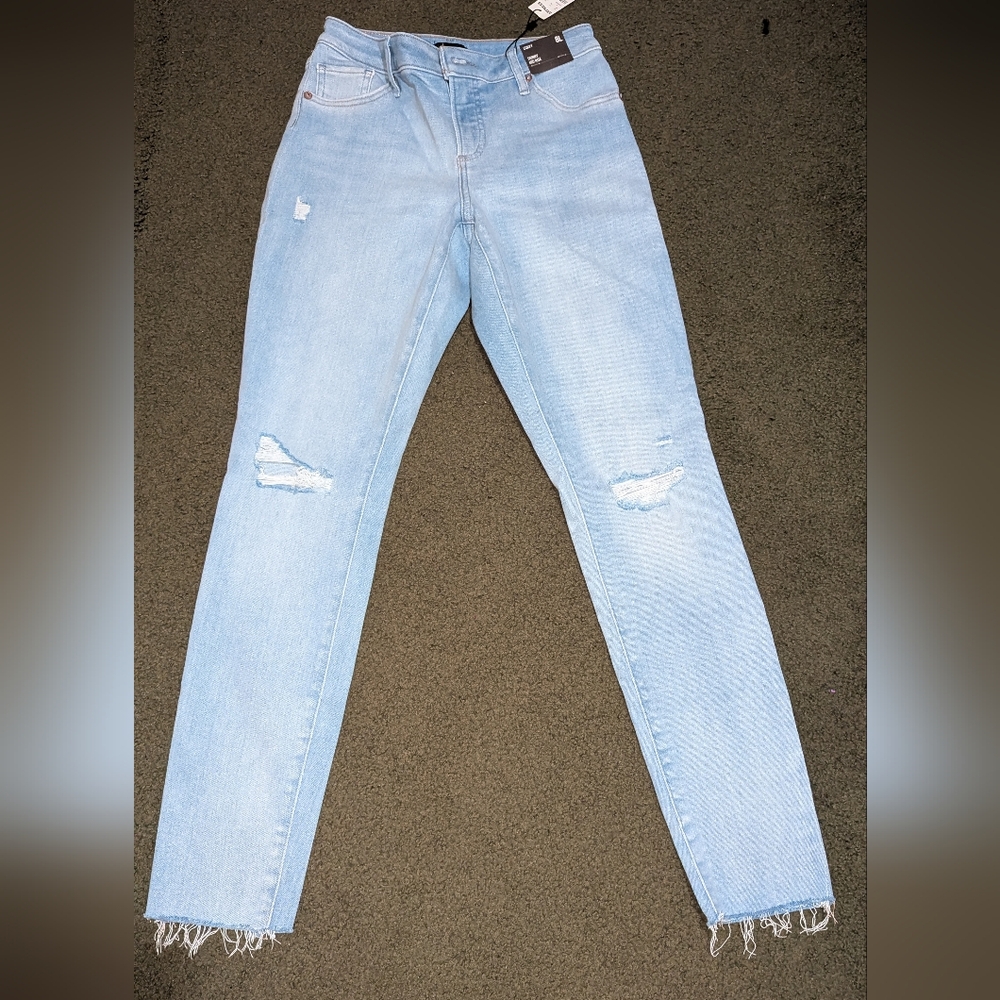 Express Light Blue Distressed Women Jeans